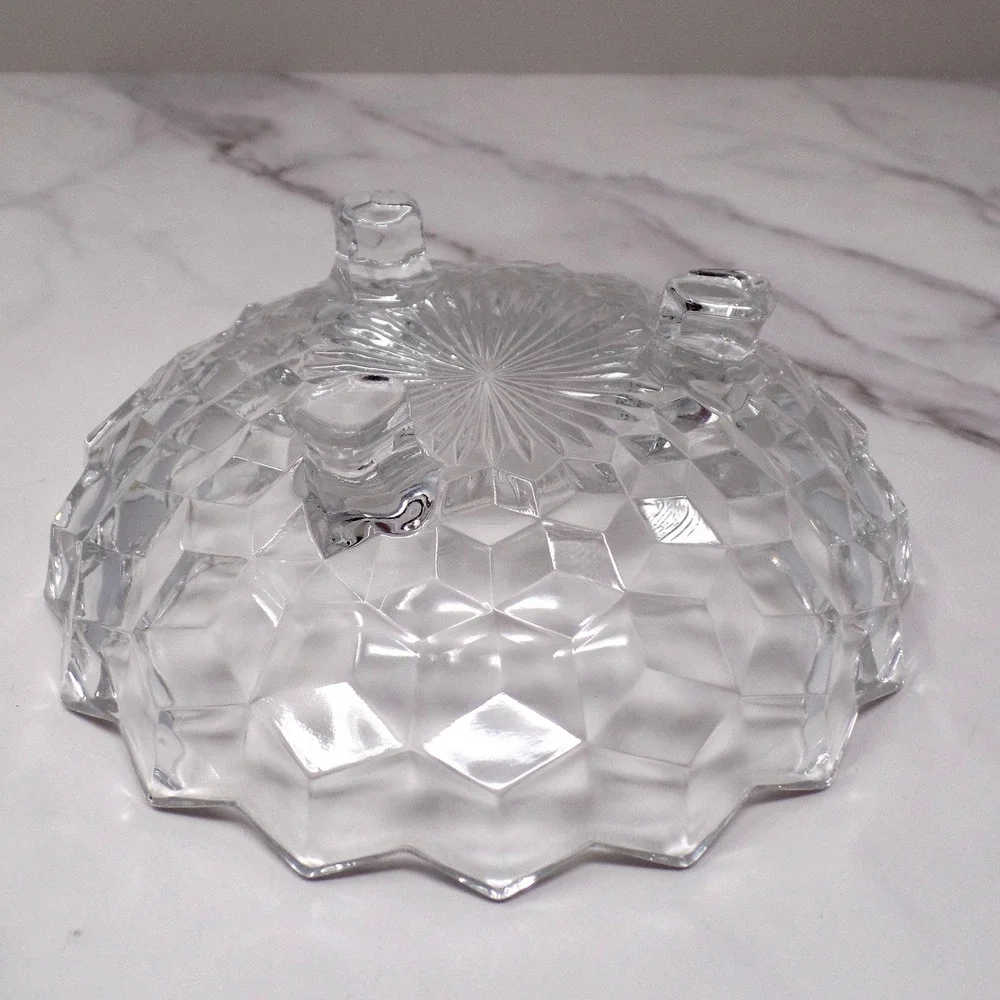 Vintage Fostoria American Clear (2056) Three-toed Bon Bon (137)